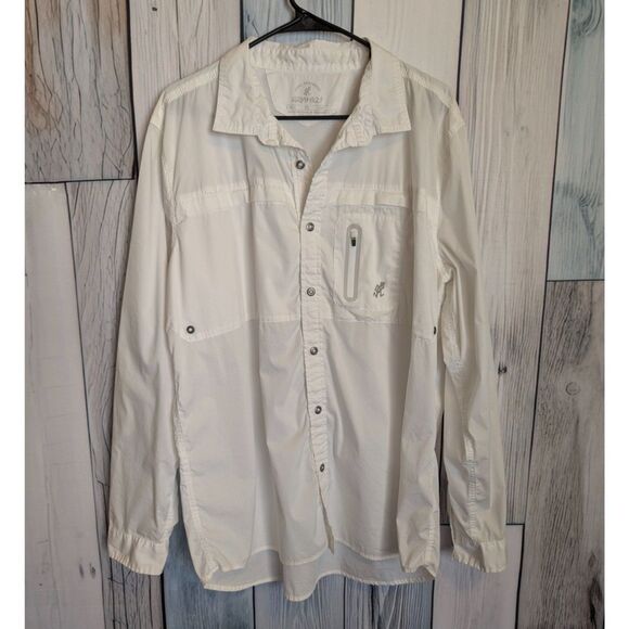 Gramicci Long Sleeve Men's Button Up Shirt Size XL Hiking Gorpcore Climbing - Picture 1 of 5